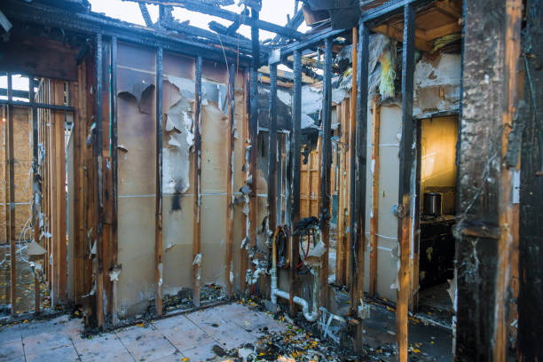 Professional Fire Damage Repair technician working in Louisville, MS